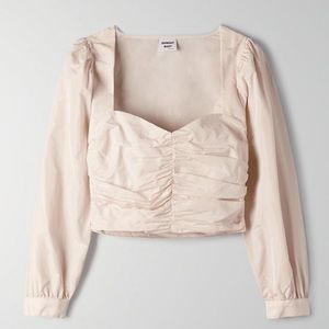 Aritzia Sunday Best Petal Blouse 4